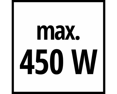 Maximálně 450 wattů