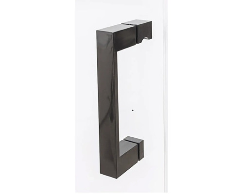 Sprchový kout s rohovým vstupem ROTH 80 x 80 cm barva rámu černá dekor skla čiré sklo 597-8000000-05-02