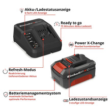 Aku Startovací sada Einhell Power X-Change 18 V, 4,0 Ah, 4512042