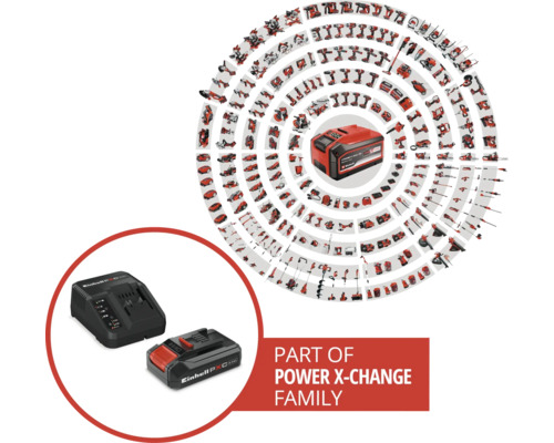 Aku Startovací sada Einhell Power X-Change 18 V, 1 aku 2,5 Ah, 4512097