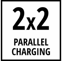 Aku nabíječka Einhell 2x2 Power X-Quattrocharger 4A, 4512102