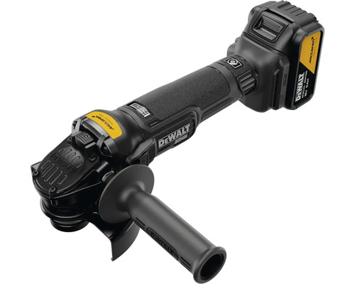 Akumulátorová úhlová bruska DeWalt McLaren Special Edition s rukojetí a akumulátorem
