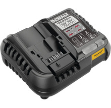 Nabíječka DeWalt DCB1104 pro 12voltové a 18voltové lithium-iontové akumulátory XR, edice McLaren.