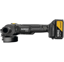 Akumulátorová úhlová bruska DeWalt McLaren Special Edition s 18 Voltovým akumulátorem.