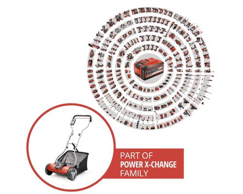 Aku vřetenová sekačka Einhell Power X-Change GE-HM 18/38 Li bez aku a nabíječky