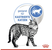 Symbolický obrázek krmiva pro kastrované kočky s logem Royal Canin
