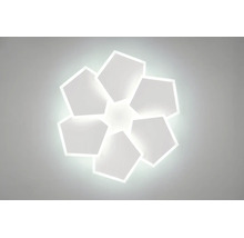 Moderní LED stropní svítidlo ve tvaru květiny s pěti pětiúhelníkovými prvky