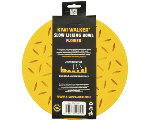 Kiwi Walker Slow Licking Bowl Flower ze silikonu pro domácí mazlíčky s designem ve tvaru květu na produktové kartě