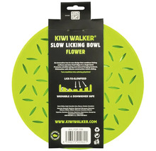 Lízací miska Kiwi Walker Flower ze silikonu pro domácí mazlíčky, protiskluzová a vhodná do myčky nádobí.