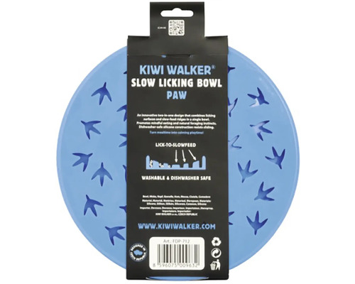 Miska na lízání Kiwi Walker tlapka ze silikonu pro pomalé krmení domácích mazlíčků