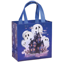 Halloweenská taška s motivem duchů a strašidelného domu na sladkosti