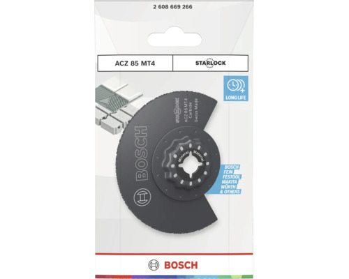Segmentový pilový kotouč Bosch Starlock ACZ 85 MT4 pro multifunkční nářadí pro řezání minerálních materiálů a obkladů