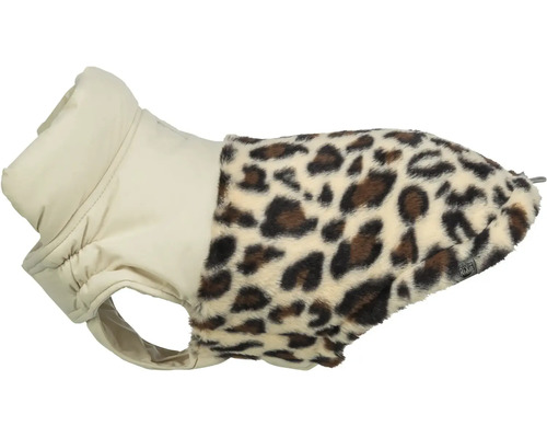 Psí kabátek Trixie s leopardím vzorem a měkkou podšívkou pro malé psy.