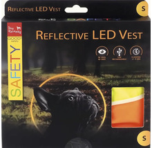 Reflexni LED vesta pro psy Dog Fantasy ve velikosti S, nabijeci pres USB, s funkci blikani pro lepsi viditelnost ve tme.