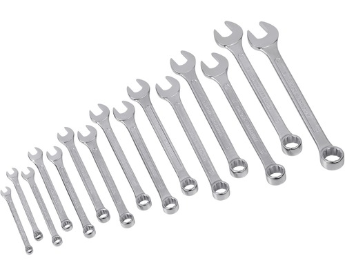 Sada otevřených klíčů v různých velikostech