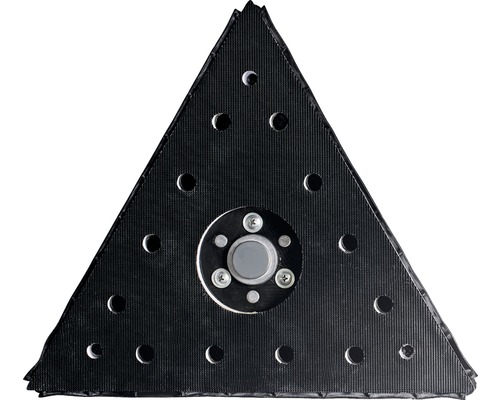 Trojúhelníkový brusný papír s děrovaným vzorem pro elektrické nářadí