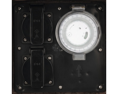 Venkovní časovač se dvěma zásuvkami