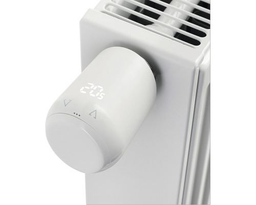 Radiátorový termostat s digitálním displejem na radiátoru