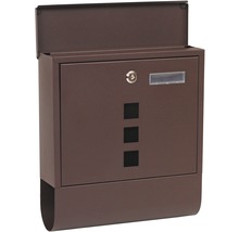 Kovová poštovní schránka se zámkem a přihrádkou na noviny