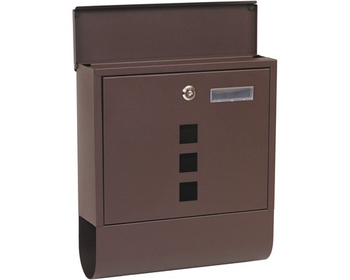Kovová poštovní schránka se zámkem a přihrádkou na noviny
