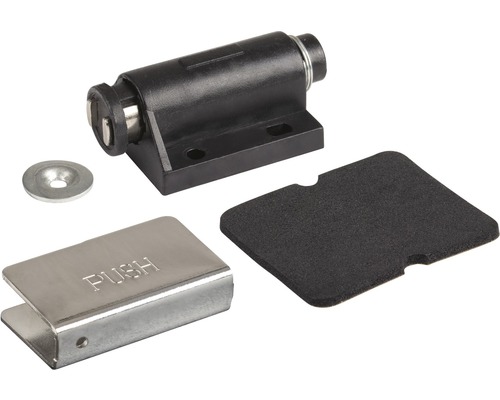 Magnetický zámek nábytku s protikusem, podložkou a lepicí plochou