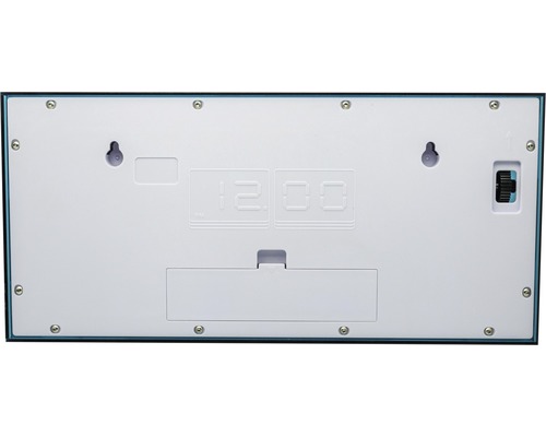 Zadní strana digitálních hodin se závěsným zařízením