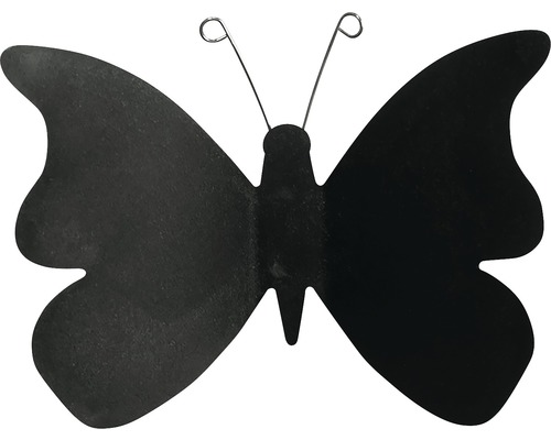 Dekorativní kovová zahradní tyčinka s motivem motýla