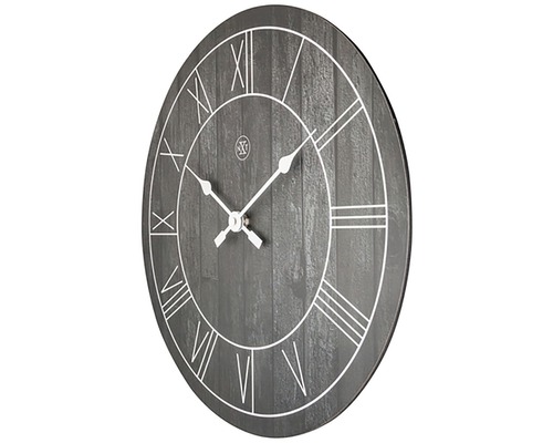 Kulaté nástěnné hodiny s římskými číslicemi