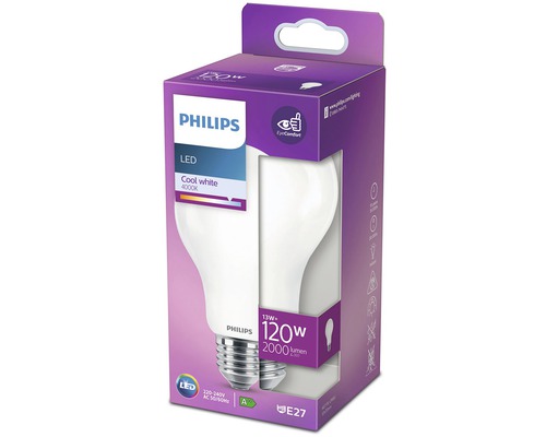 Žárovka Philips LED, 13 W, 4000 K, patice E27 v balení
