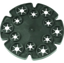 Kulatý úložný podnos s dvanácti vybráními pro organizaci