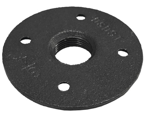 Černá litinová trubková příruba se čtyřmi otvory
