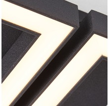 Detail LED nástěnné svítidlo s hranatým designem