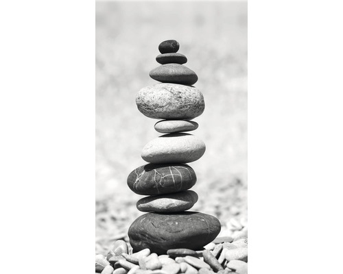 Stoh z oblázků pro zahradní dekoraci