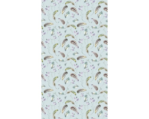 Vzor s peřím a květinami