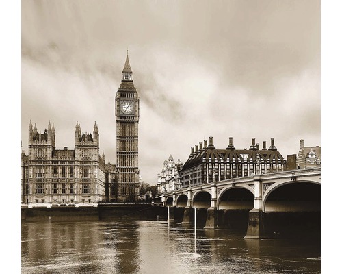 Fotografie Big Benu, Westminsterského paláce a Westminsterského mostu v Londýně