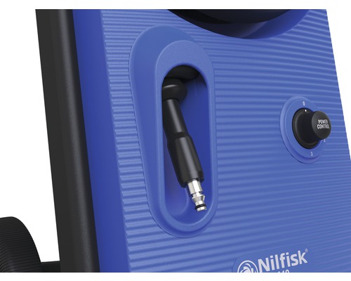 Vysokotlaký čistič Nilfisk s přípojkou hadice a regulátorem výkonu