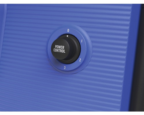 Detail otočného knoflíku pro regulaci výkonu