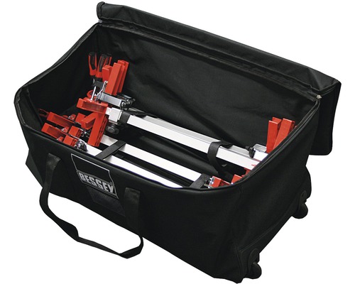 Logo společnosti Bessey. Přepravní taška s pákovými svorkami a rychloupínacími pákovými svorkami.