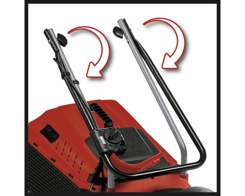 Nastavitelná rukojeť sekačky na trávu