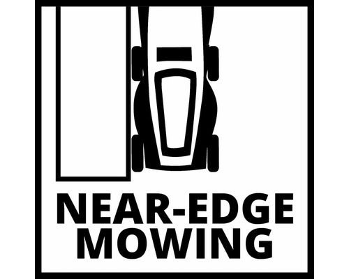 Symbol pro sekání trávy blízko okrajů