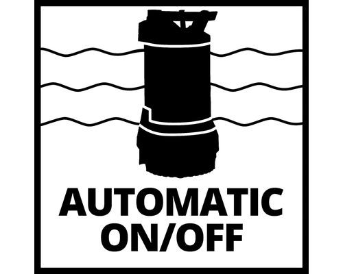 Symbol pro automatickou funkci zapnutí a vypnutí čerpadla