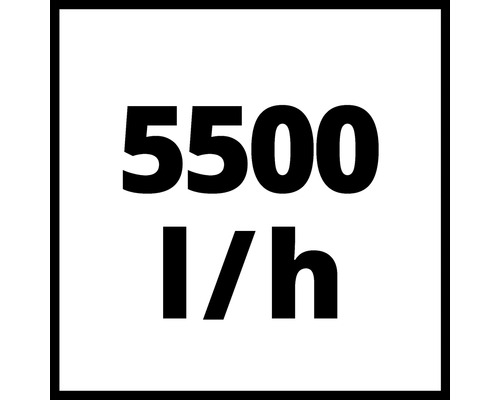 Průtok 5500 litrů za hodinu