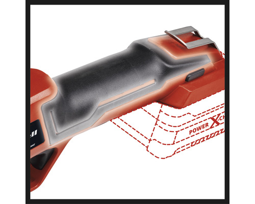 Detailní pohled na akumulátorové nářadí Einhell Power X-Change.