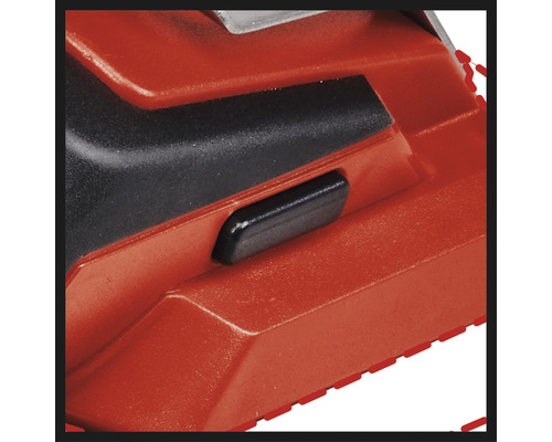 Detailní pohled na nářadí Einhell s černým knoflíkem