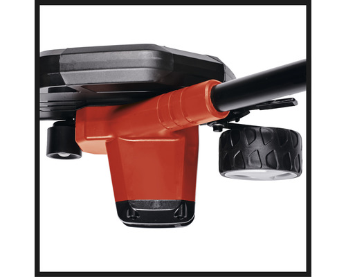 Detailní pohled na vyžínač s kolečkovým vedením