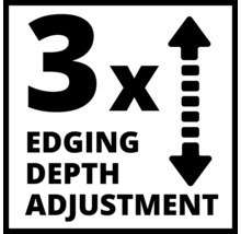 Trojnásobné nastavení hloubky okraje