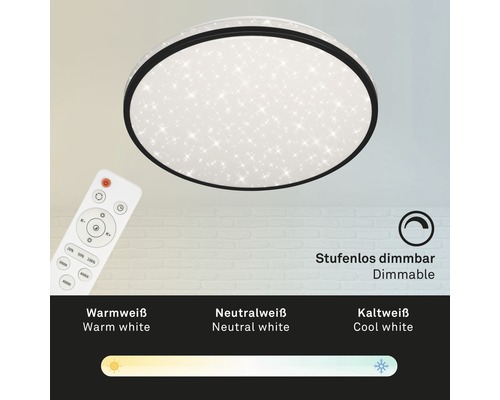 Kulaté LED stropní svítidlo s hvězdným efektem a dálkovým ovládáním