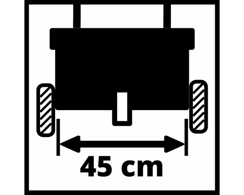 Symbol pro šířku zařízení 45 centimetrů