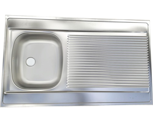 Nerezový dřez s odkapávací plochou