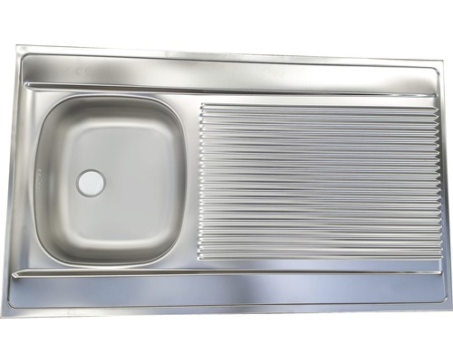 Nerezový dřez s odkapávací plochou